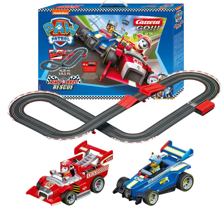 Carrera Paw Patrol – Ready, Race Rescue I 4,3m elektrische Rennbahn mit Streckenteilen im Massstab 1