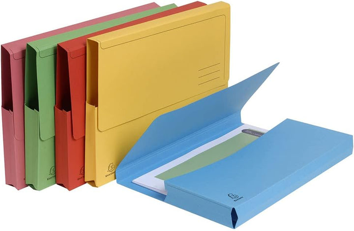 Exacompta 47675E 50er Pack Recycling-Aktenmappen Forever mit Verschlussklappe für DIN A4 Blauer Enge