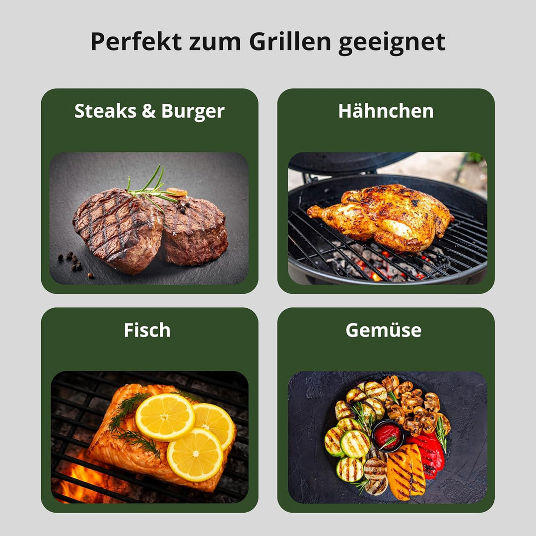HeRo24 Guss Rost ca.30 cm Erweiterung für Grillroste mit Loch optimal für das Steak Grillen