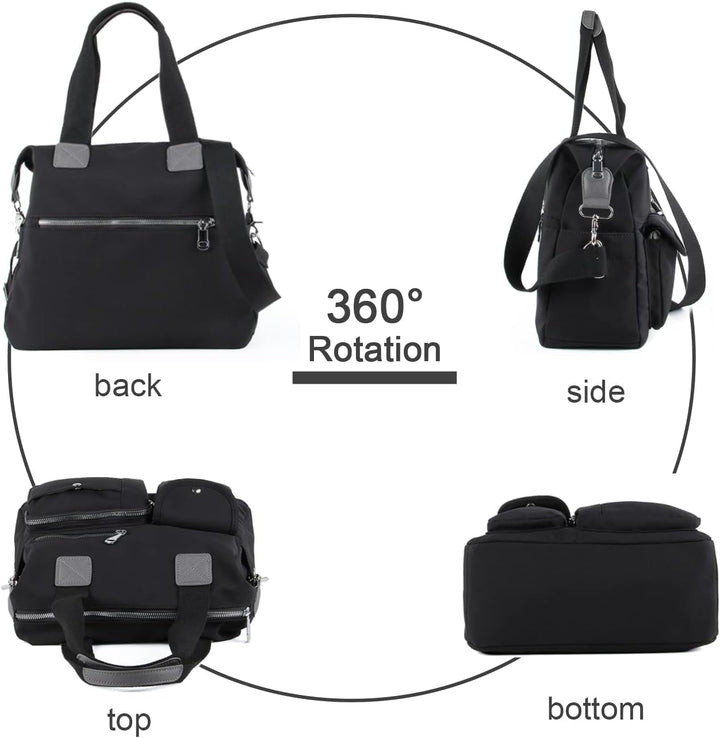 EVEOUT Damen Handtasche Multi Tasche Grosse Umhängetasche Hobo Taschen für Reise Arbeit Schule Campi