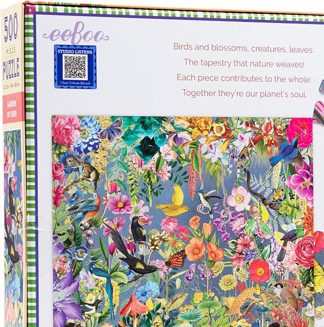 eeBoo - Puzzle 500 pcs - Garden of Eden - (EPZFGDE