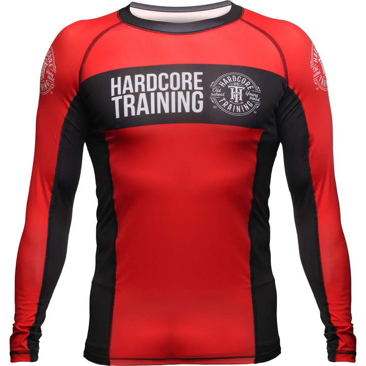 Hardcore Training Recruit Rash Guard Men's Kompressionshemd Herren Lange Ärmel Grappling Jiu Jitsu M