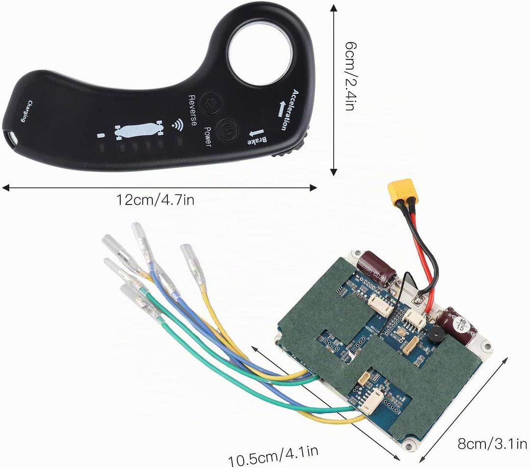 MechKit Elektrisches Skateboard Controller ESC Fernbedienung Kit, 36V 430W 12A Elektrisch Longboard