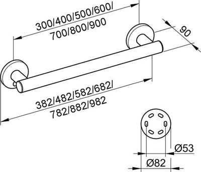 Keuco 34901010300 Plan Care Haltegriff