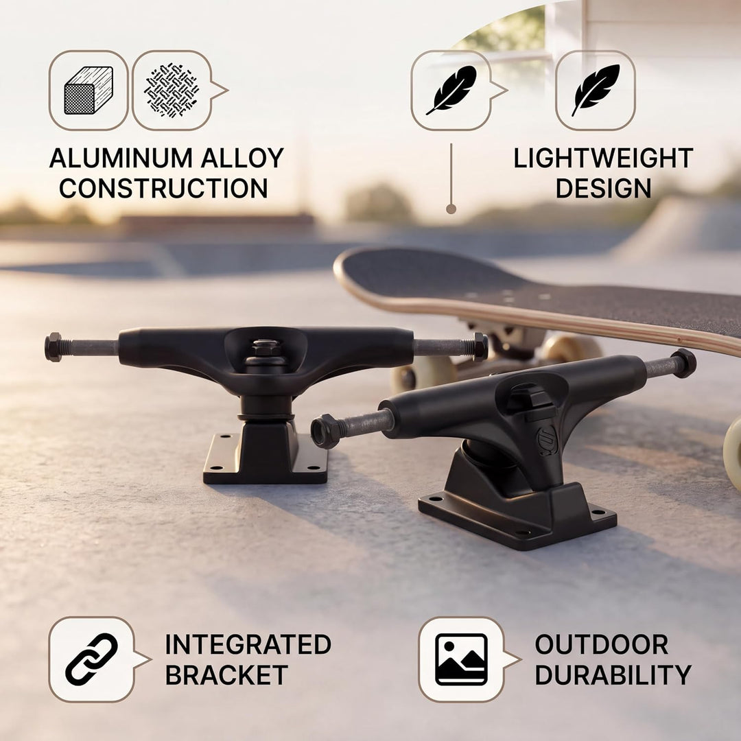 Alomejor 2 Stücke Professionelle Skateboard Brücke Bracke für Skateboard Riemenantrieb 4 Rad Longboa
