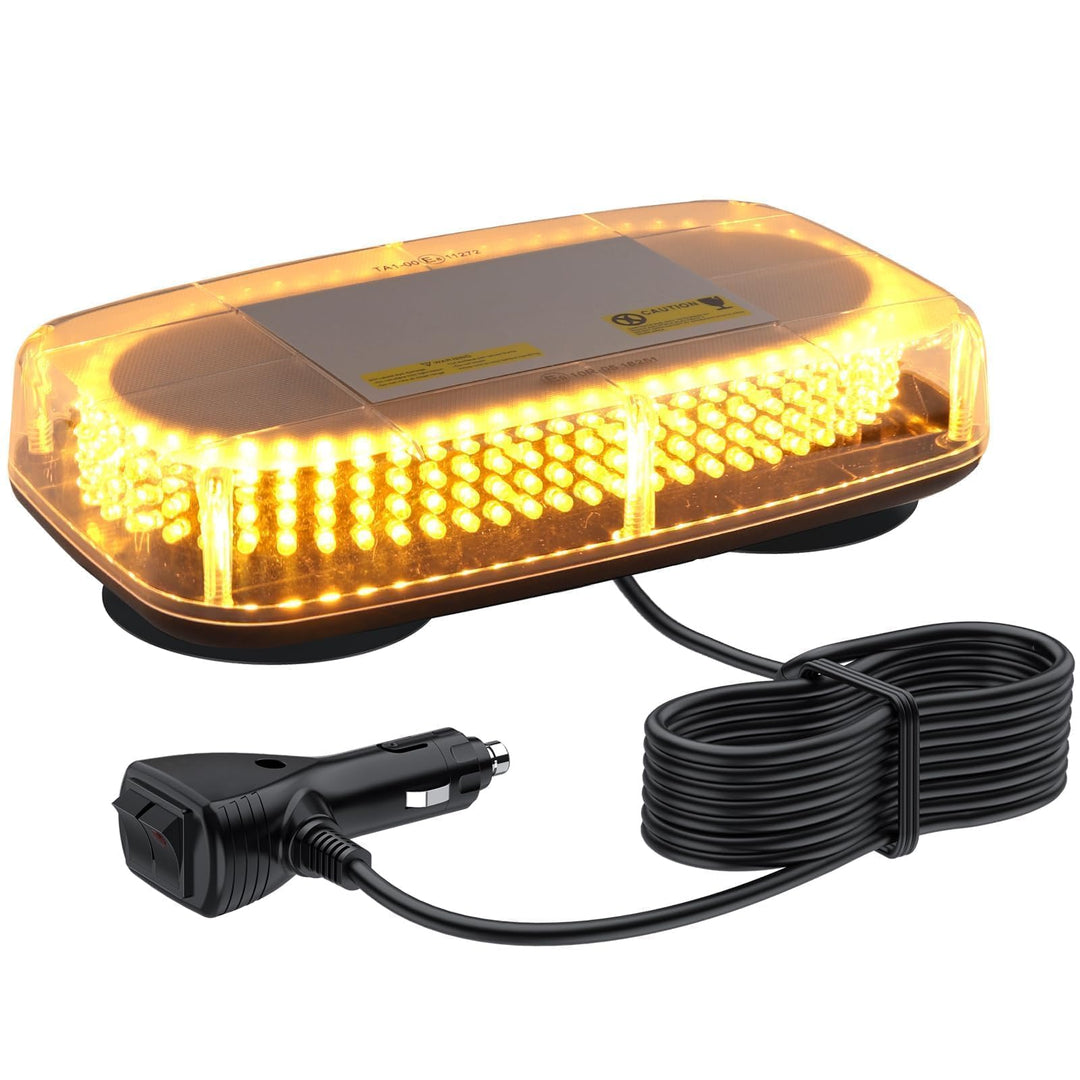 Justech 240LEDs 35W Warnleuchte Warnlicht Warnblinkleuchte 15 Modi Notfall-Blinkleucht 12V/24V Blitz
