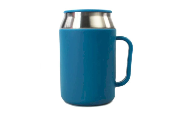 Tupperware to Go Isobecher 400 ml blau Hot & Go Thermo Behälter Becher