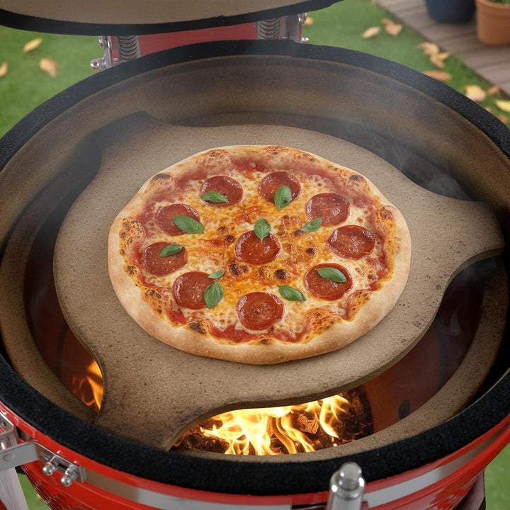 BBQ-Toro Deflektorstein Ø 36 cm - Ø 46 cm, Pizzastein passend für Kamado Keramikgrill Ø 52 cm | Defl