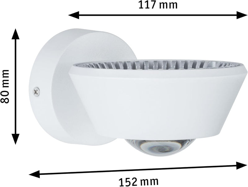 Paulmann 70946 LED Deckenleuchte Sabik IP44 230V rund incl. 1x9 / 1x4 Watt dimmbar Deckenleuchten We