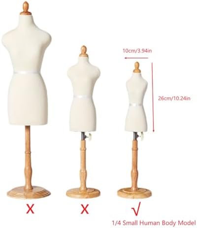Weibliche Mannequin Torso Kleiderform Buchenholz mit Holzsockel Langlebige Professionelle NäH-Kleide