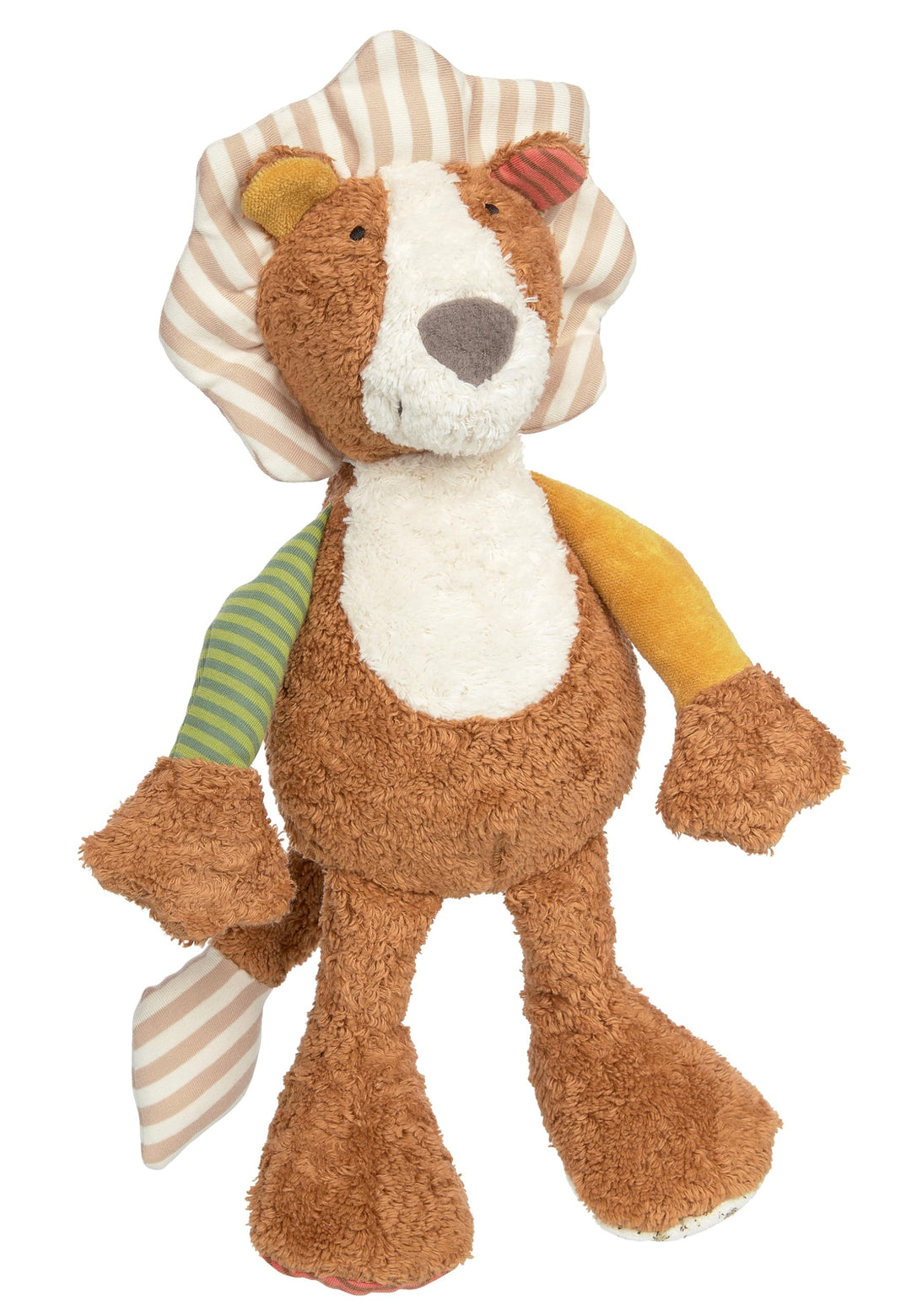 sigikid 39554 Kuscheltier, Braun/Weiss/Beige Braun/Bunt/Löwe, Braun/Bunt/Löwe