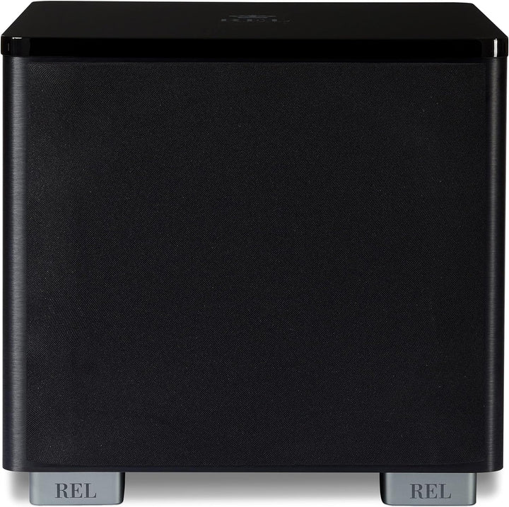 REL Acoustics HT/1205 MKII Subwoofer, kompatibel mit HT-Air Wireless, Composite Schwarz Granulat Lin