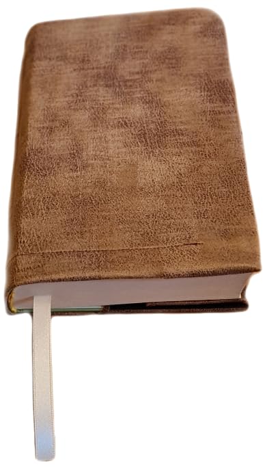 Exclusive, edle Buchumschläge aus Nubuck-Leder-Imitat oder Kork mit Klettverschluss und Lesezeichen,
