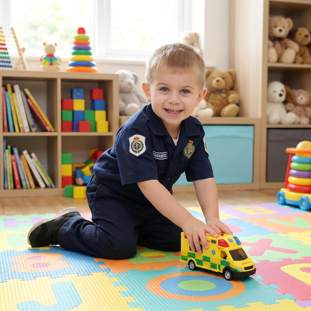 Toyland® Notfall-Krankenwagen Spielzeug mit Licht und Sound - Massstab 1:40 - Spielfahrzeug - ab 3 J