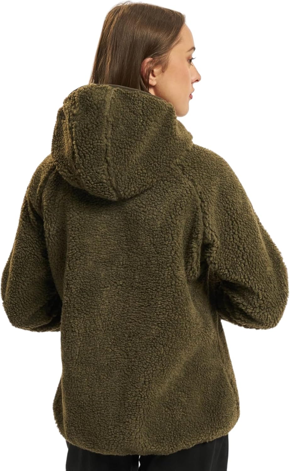Brandit Women Teddyfleece Jacket Hooded, many colours, Grössen XS bis 5XL, Oliv