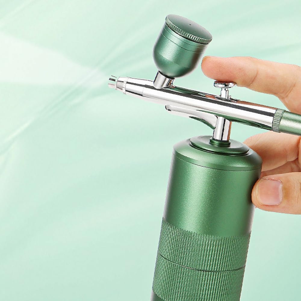 WANGCL Tragbares Airbrush-Set, 30 PSI Hand-Akku-Airbrush-Set, wiederaufladbar, Dual-Action-Mini-Airb