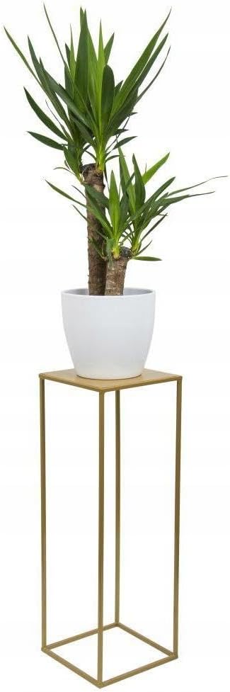 Loft Modern Metall Pflanzenständer Blumenständer 70 cm golden
