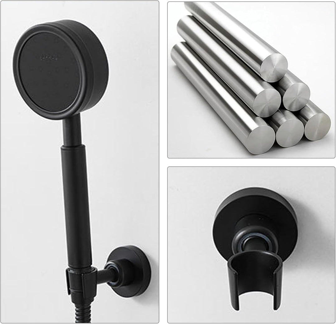 Handbrause Halterung, Verstellbarer Brausehalter, 360° Drehbar Duschkopfhalterung, Universel Edelsta