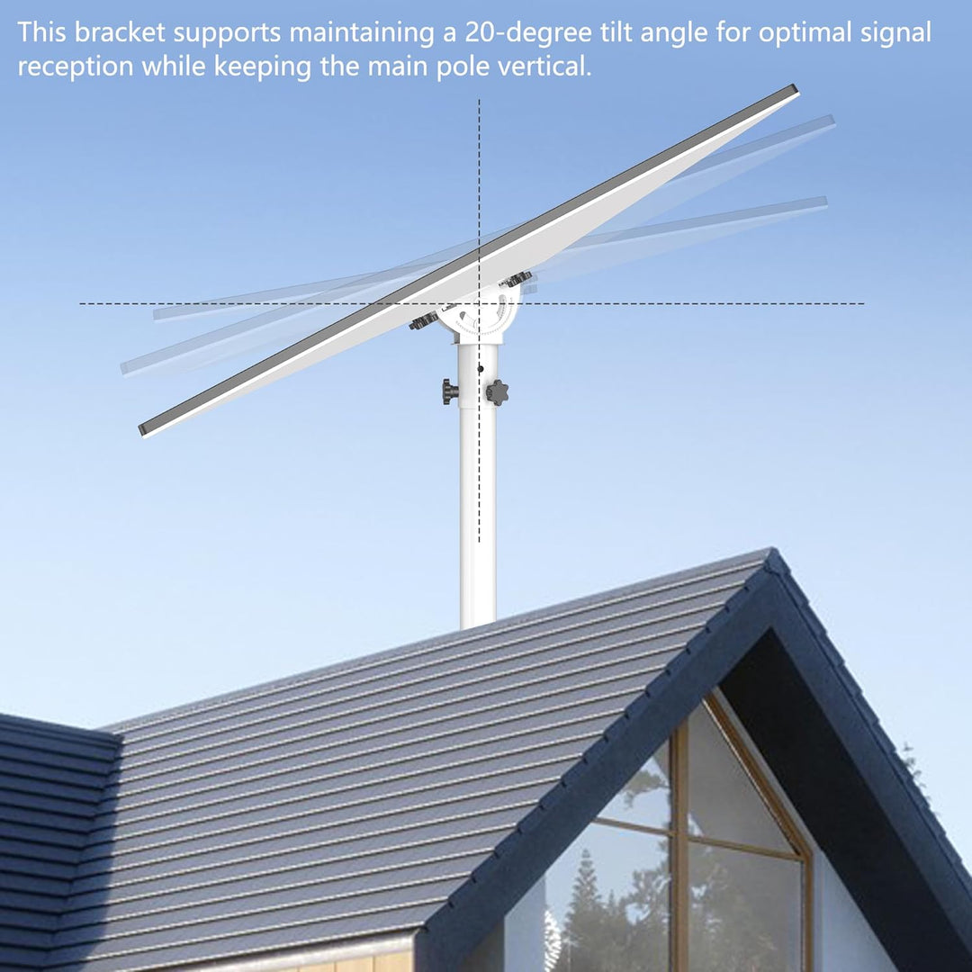 Starlink Gen 3 Rohradapter, werkzeugloser 360° drehbarer Masthalterungsadapter, Aluminiumlegierung S