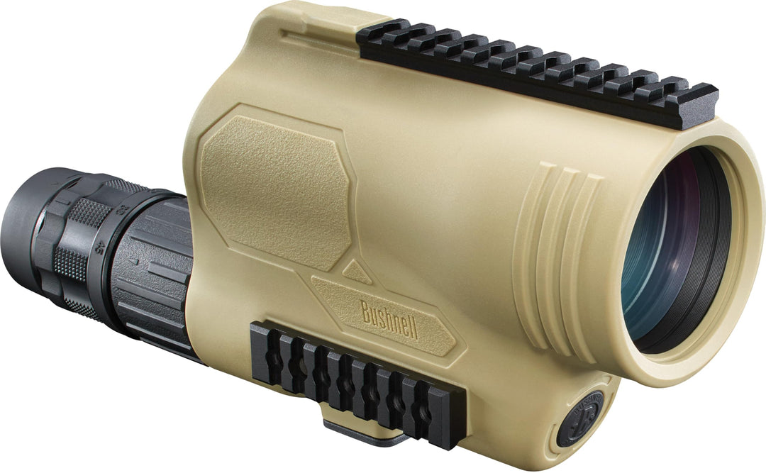 Bushnell 781545ED Legend T-Series Flp Spotting Scope with Mil-Hash Reticle, 15-45 x 60mm, Tan Flp Sp