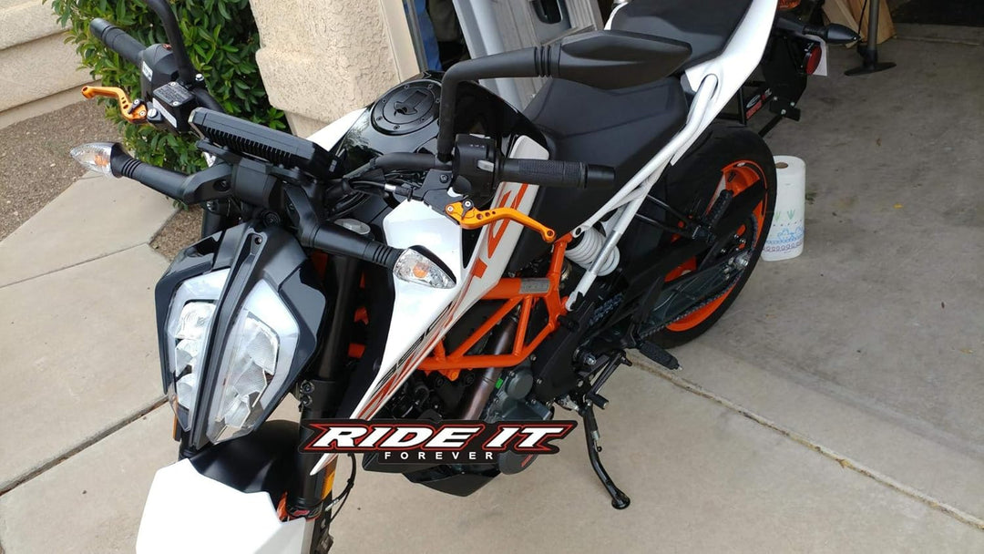 Rideit US-271 Motorrad Brems- und Kupplungs-Hebel, kurz, für KTM 125 Duke, 200 Duke, 390 Duke, 2012-