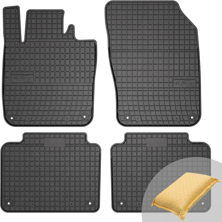 FROGUM EL Toro Gummimatten Ganzjähriges-Set von Autofussmatte Auto Fussmatten für Volvo S90 ab 2016,
