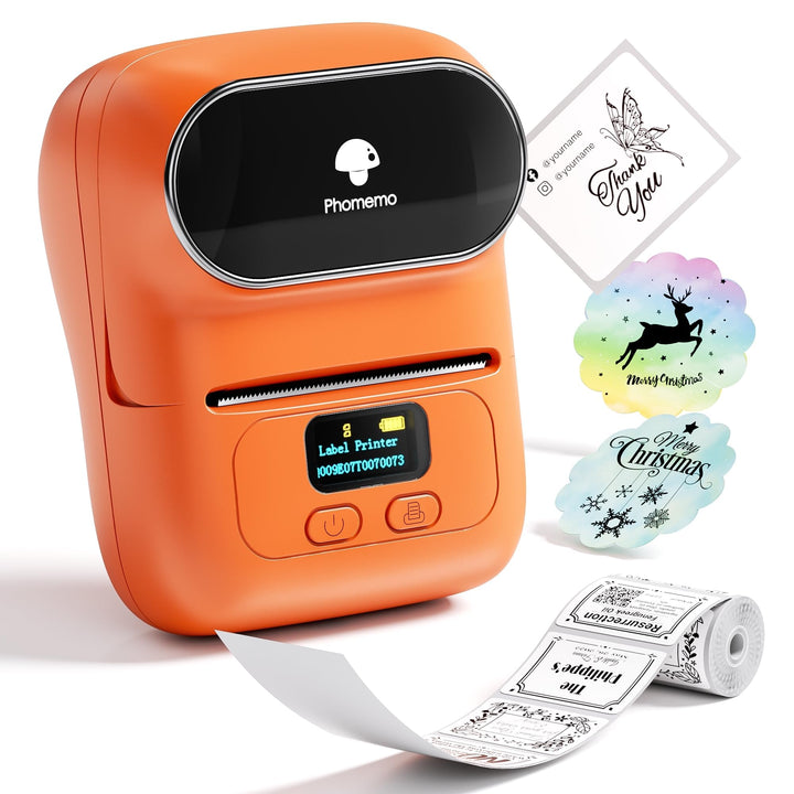 Phomemo M110 Etikettendrucker - Mini Bluetooth Etikettendrucker, Thermo Etikettendrucker Handdrucker