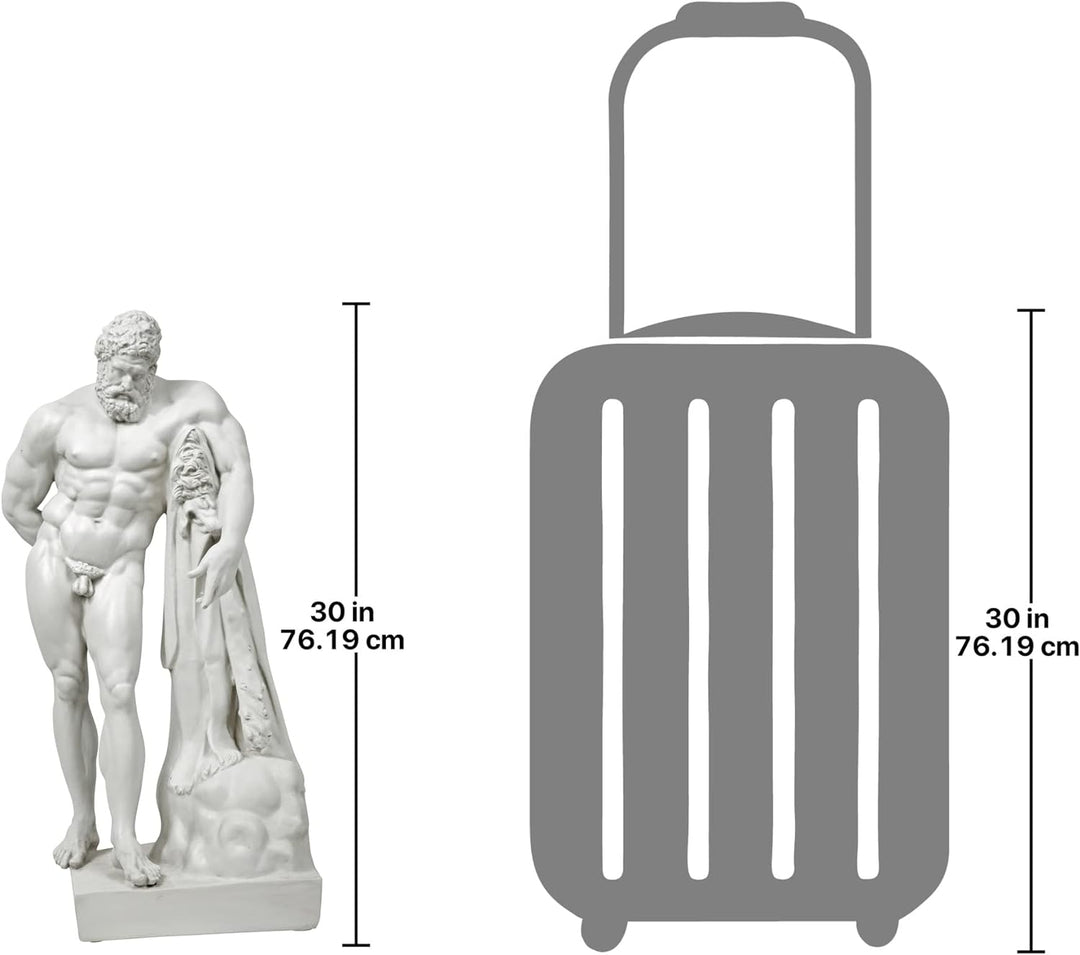 Design Toscano Herkules-Statue von Farnese, 28 x 38 x 76 cm Large Single, Large Single