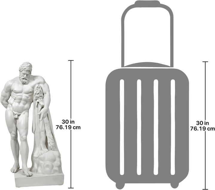 Design Toscano Herkules-Statue von Farnese, 28 x 38 x 76 cm Large Single, Large Single