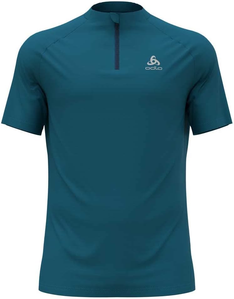 Odlo Herren Essentials_313802 Kurzarm Laufshirt (1er Pack) M Saxony Blue, M Saxony Blue