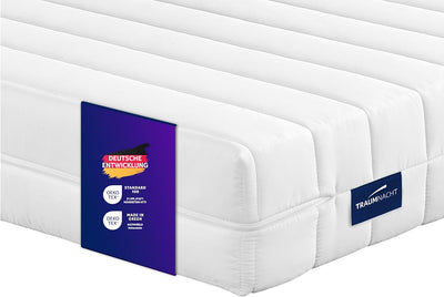 Traumnacht Easy Comfort Rollmatratze Öko-Tex zertifiziert, Härtegrad 3 (H3), Weiss, 90 x 200 cm, pro