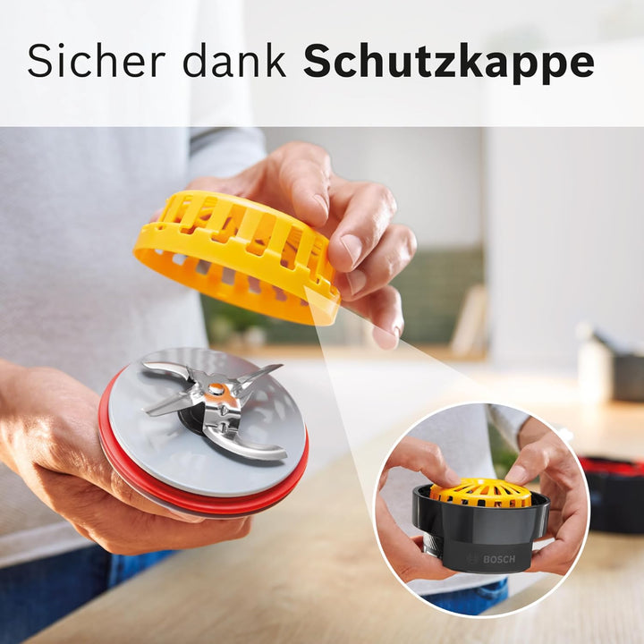 Bosch Multi-Zerkleinerer-Set MUZS68TM, 5-in-1, Mixen, Mahlen, Hacken, Aufbewahren, ToGo-Becher, Zube
