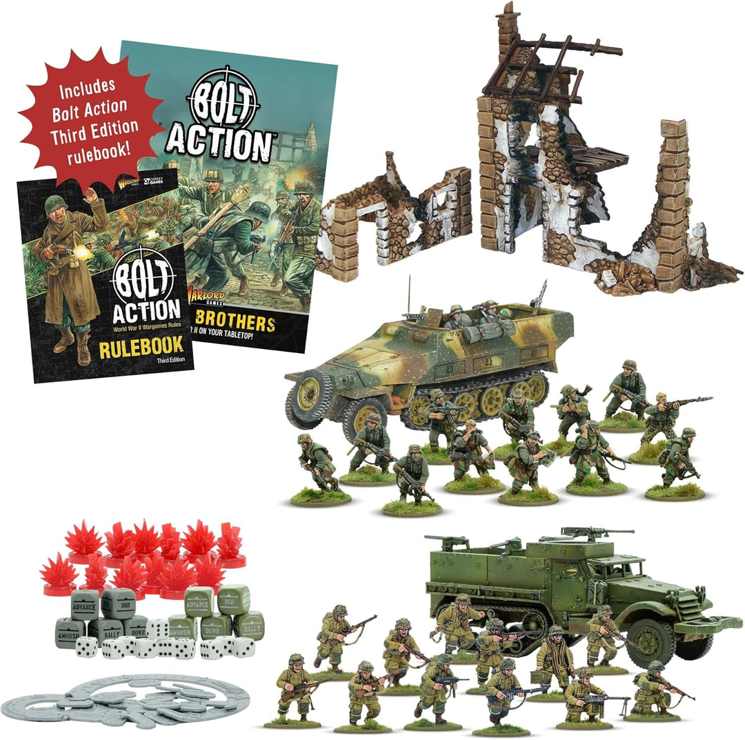 Warlord Games Band of Brothers – Bolt Action Third Edition Starter-Set, 28 mm, Weltkrieg 2, Strategi