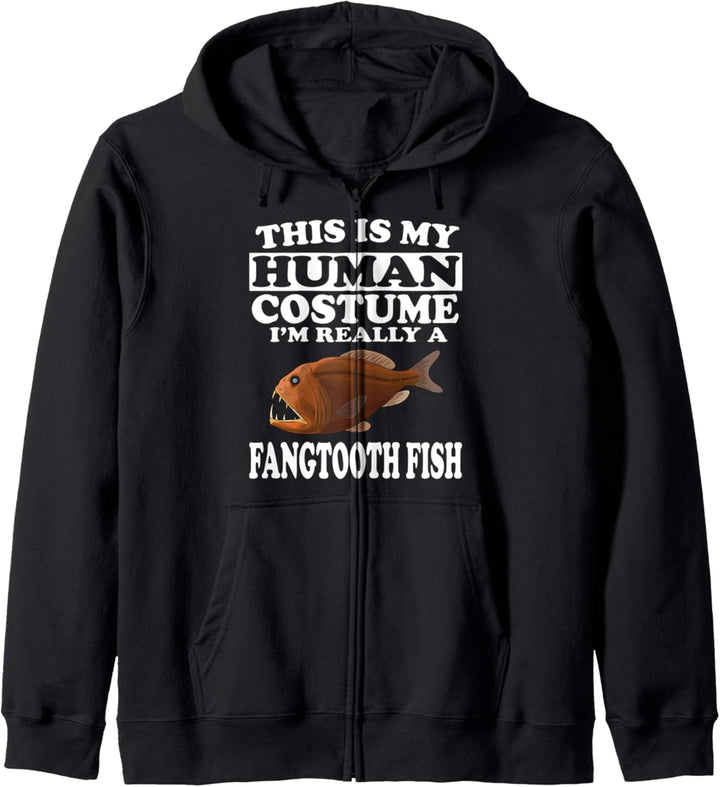 This Is My Human Costume I'm Really A Fangtooth Fish Kapuzenjacke