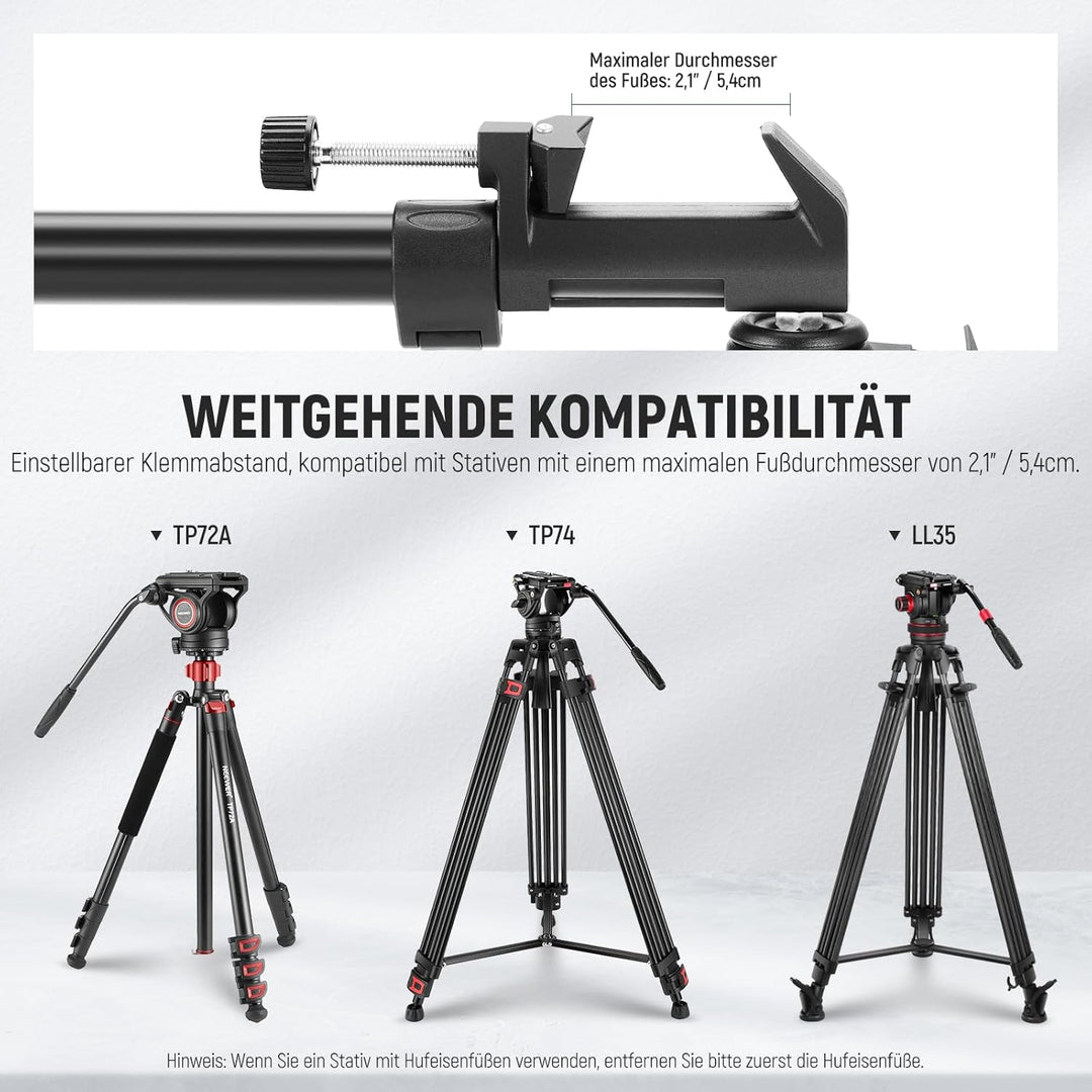 Neewer Fotografie Professionell Schwerlast-Stativ Dolly mit Gummi-Räder und verstellbaren Beinbefest