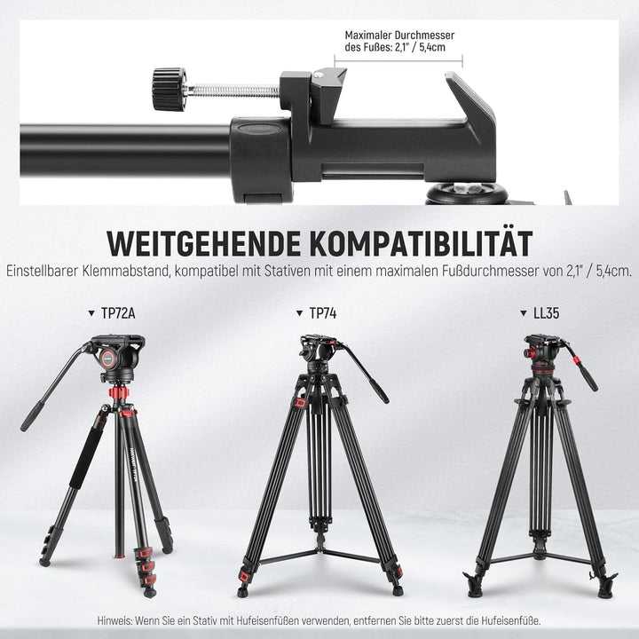 Neewer Fotografie Professionell Schwerlast-Stativ Dolly mit Gummi-Räder und verstellbaren Beinbefest