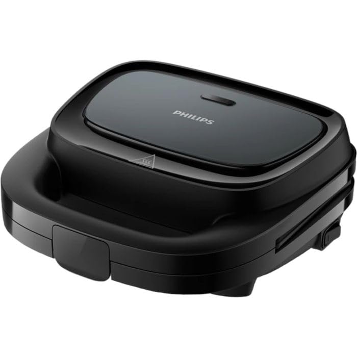 Philips Waffle Maker Series 3000 HD2332/90, 750 W, 240 V, Non-stick plates, Black