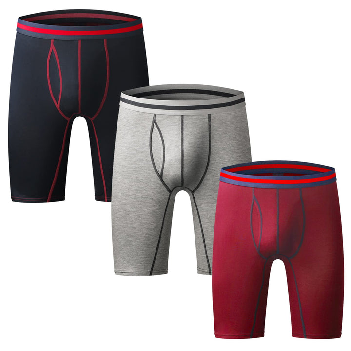 Nuofengkudu Herren Boxershort Langes Bein Sport Fitness Unterhosen Männer Unterwäsche Retroshorts Pa