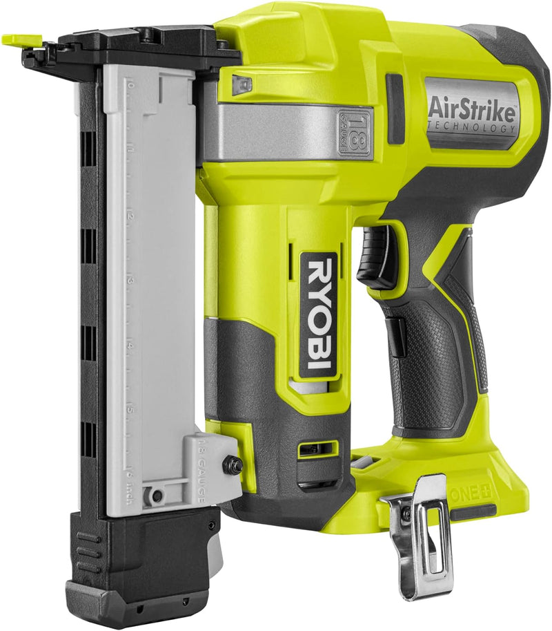 RYOBI 18 V ONE+ Akku-Tacker R18GS18-0 (100 Klammern Magazinkapazität, Klammerstärke/ länge 5,5-6,1 m