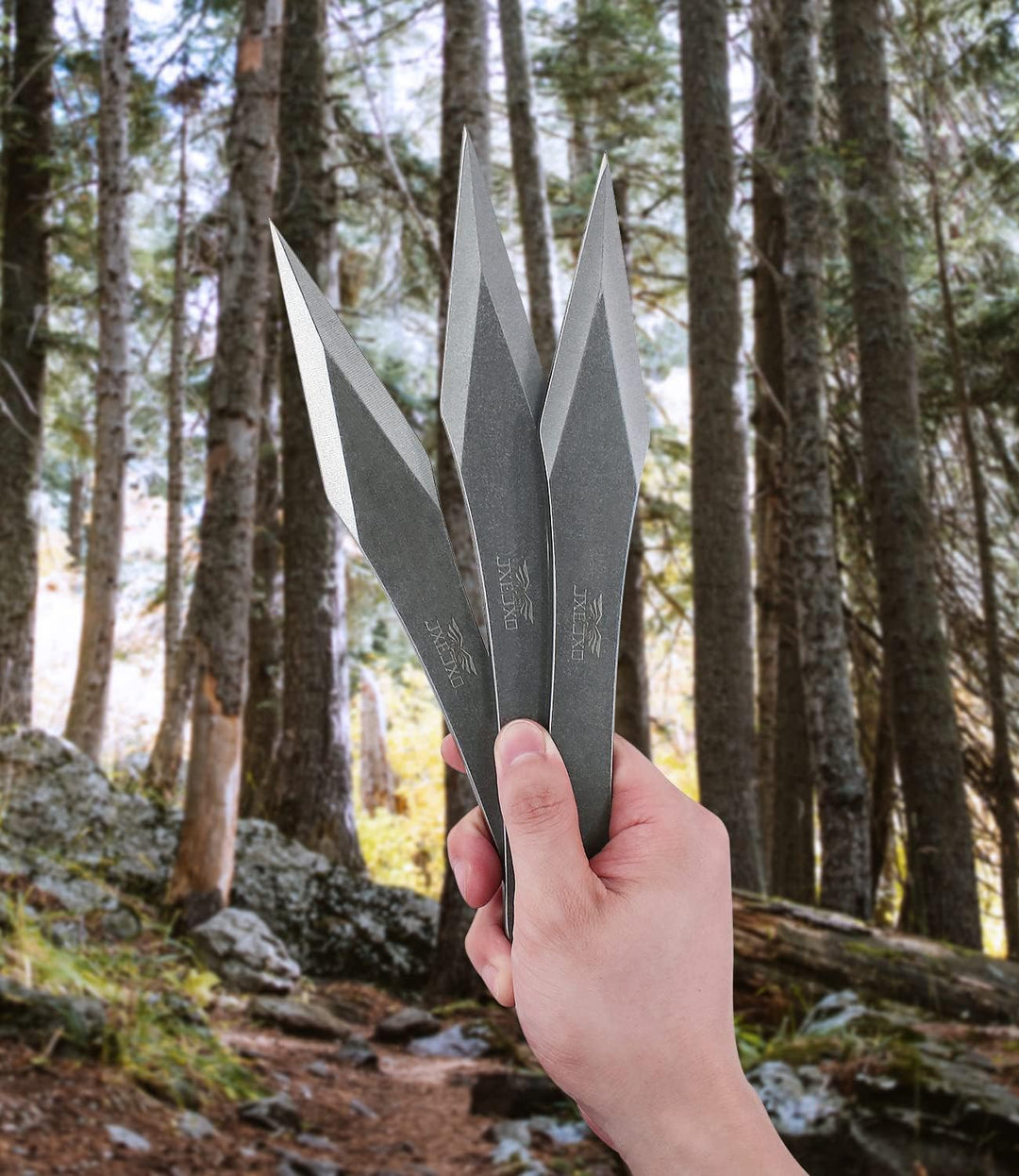 JXE JXO The Thunder: Wurf-Spikes, Dicke bis zu 0,7 cm, 25,9 cm, Edelstahl, kein Drehen, mit Nylon-Gü