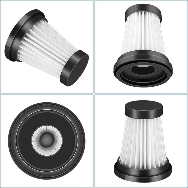 6 Stück HEPA-Filter für MOOSOO K12, K12 Pro, K13 kabelloser Staubsauger, für Genius Invictus One 1.0