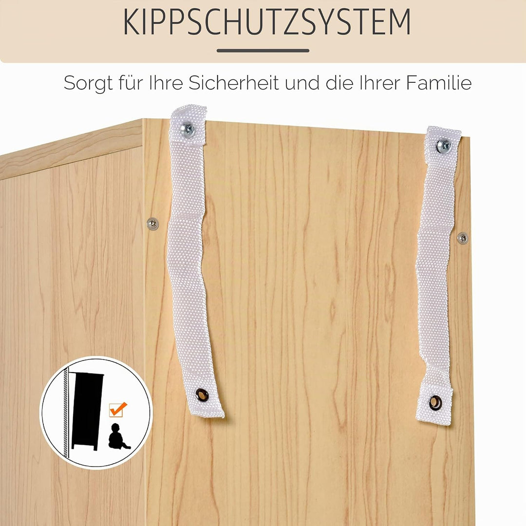 HOMCOM 204 CD-Regal schmal 12 Ebenen 175 cm, Eichenfarbe | Hohes Aufbewahrungsregal, Aufbewahrungstu