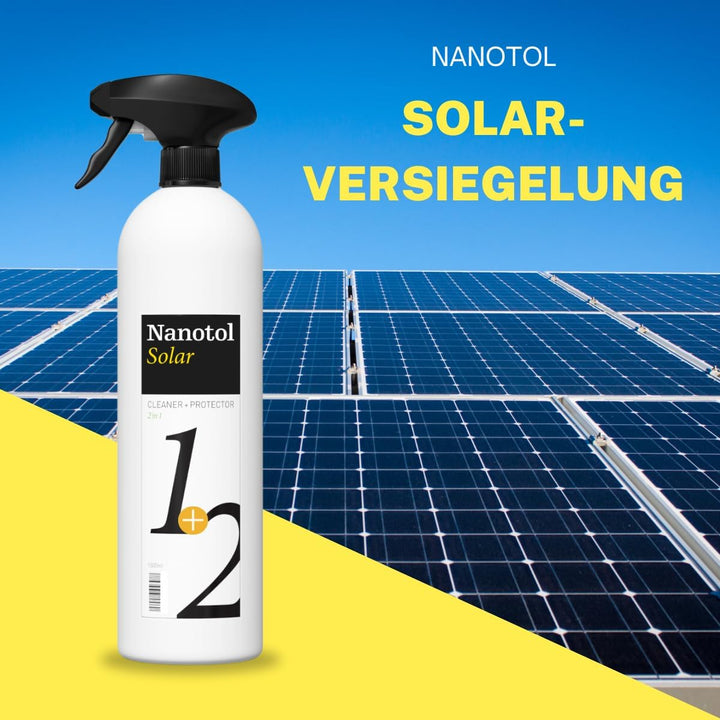 Nanotol Nano-Versiegelung und Reiniger 2in1 für Solar- und Photovoltaik-Anlagen - für 160 m² - höher