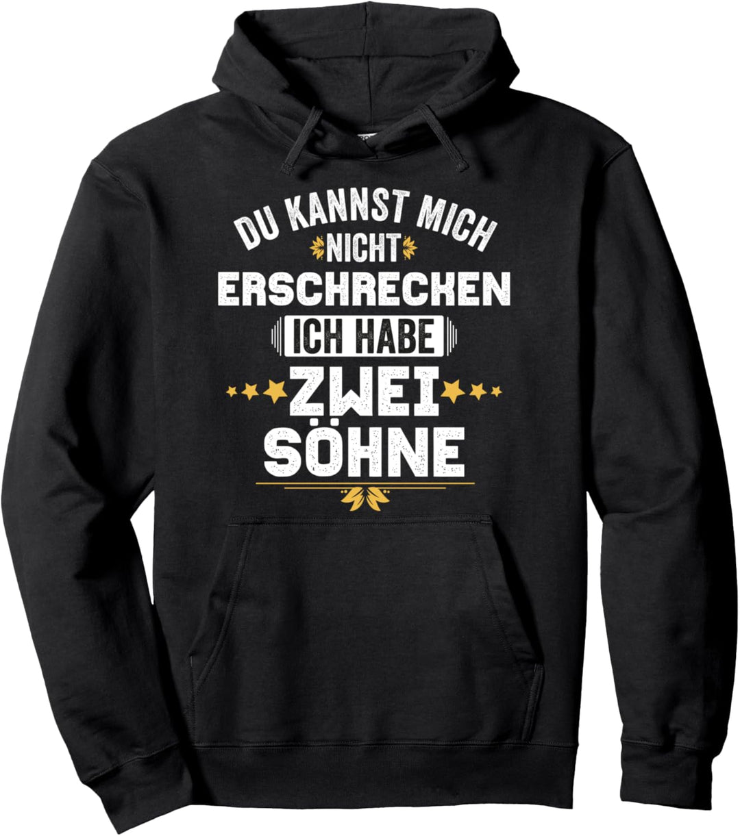 Papa Mama Sohn I Spruch Lustig Vater Mutter 2 Söhne Pullover Hoodie