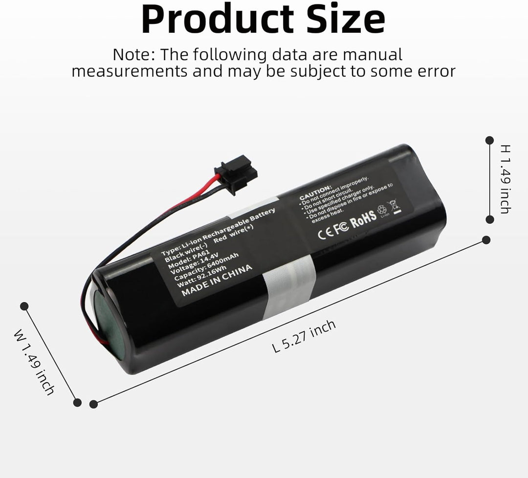 K KYUER 6400mAh PA61 Rechargeable Saugroboter Akku für Eufy RoboVac X8 Series RoboVac X8,RoboVac X8