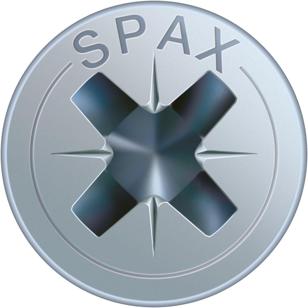 SPAX Universalschraube, 5,0 x 60 mm, 500 Stück, Kreuzschlitz Z2, Senkkopf, Teilgewinde, 4CUT, WIROX
