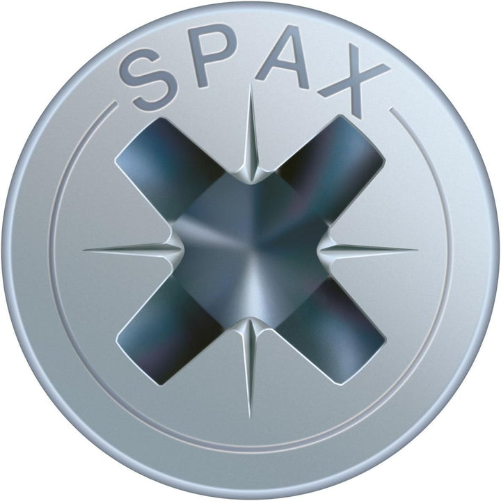 SPAX Universalschraube, 5,0 x 60 mm, 500 Stück, Kreuzschlitz Z2, Senkkopf, Teilgewinde, 4CUT, WIROX