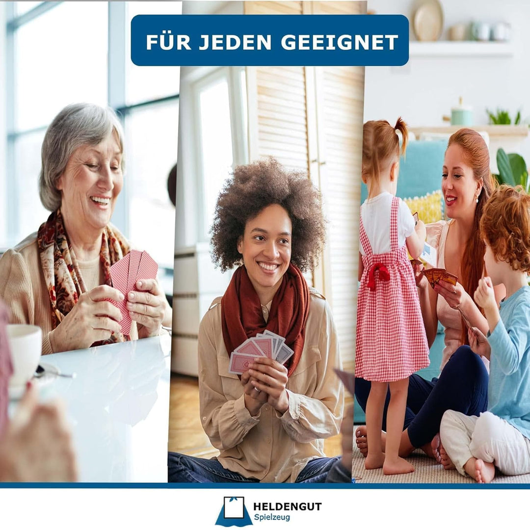 HELDENGUT geliebte Kartenmischmaschine Uno, Poker, Skip Bo &amp; viele weitere Karten - Mischmaschine fü