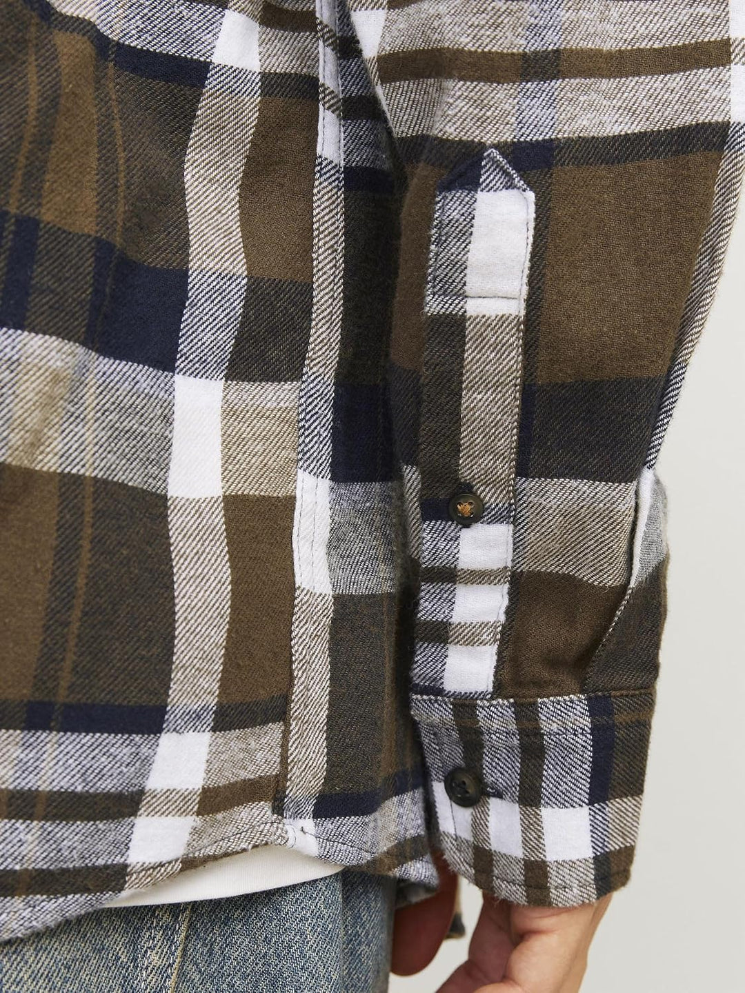 Jack &amp; Jones Herren Jjeclassic Autumn Check Shirt Ls Sn Langarmhemd XS Canteen, XS Canteen