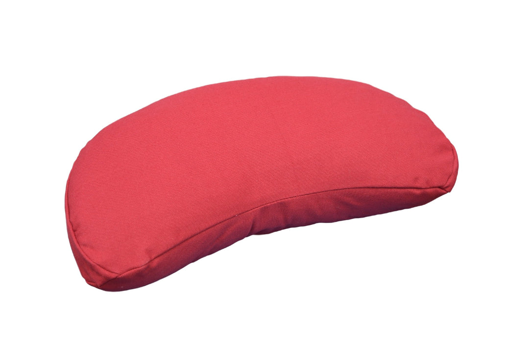 Halbmond Zafu Yoga, Meditationskissen (42 x 20 x 12 cm) Rot, Rot